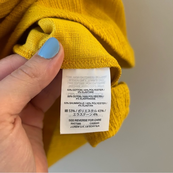Madewell Yellow Crosshatch Side-Tie Dress - Picture 4 of 10